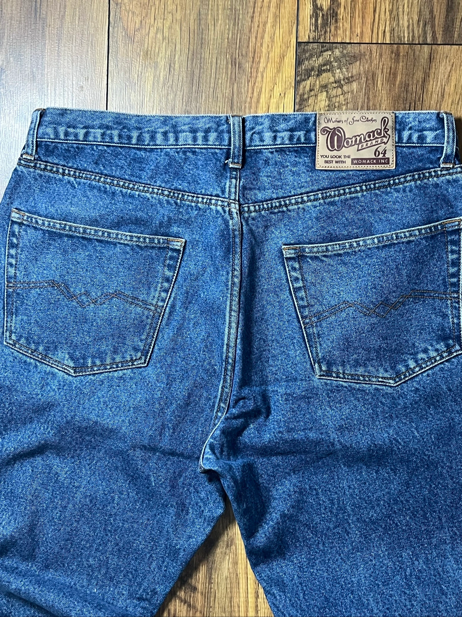 Vintage washed blue straight cut jeans classic fit - WoMack - size 46 - very good condition – photo 6